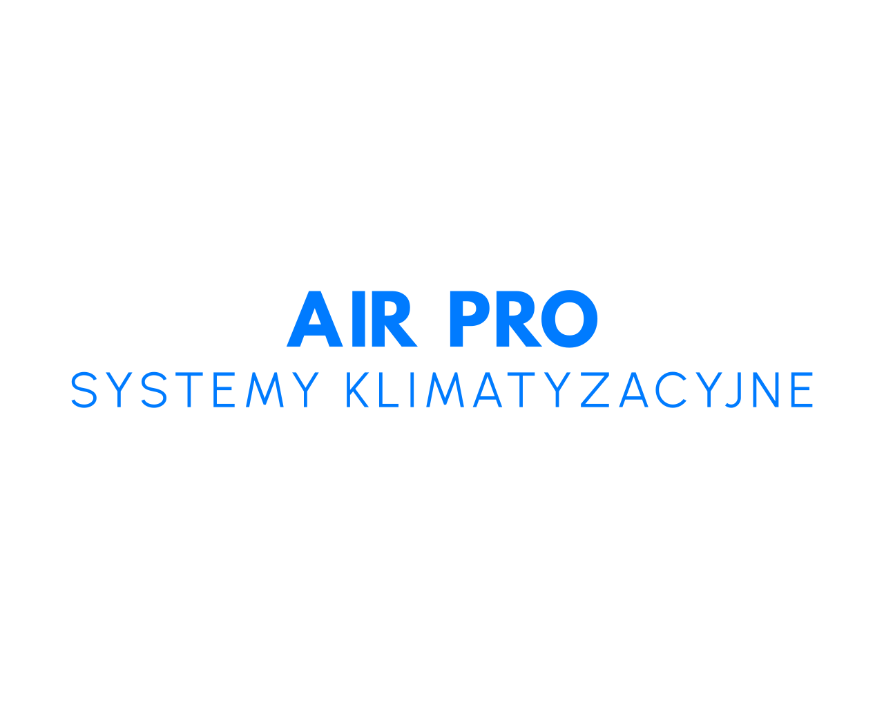 Air Pro - tekstowe logo montaż klimatyzacji Warszawa